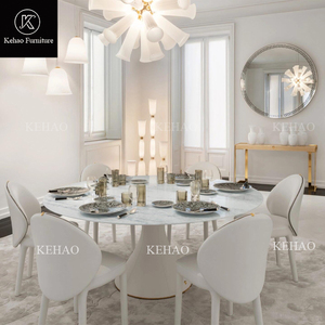 Ý sang trọng phòng ăn đồ nội thất vòng bàn ăn ghế tối giản đá cẩm thạch tự nhiên hiện đại cao cấp Thiết kế bàn ăn - Product Image 2