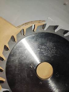 Corps en acier allemand 120 mm 12 + 12 T Disque de coupe TCT réglable Disque de scie en carbure avec lame de scie à performance stable - Product Image 3