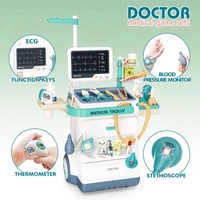Ensemble de jeu de rôle de médecin pour enfants, avec électrocardiographe, radiographie, station médicale, jouet de simulation, chariot d'outils médicaux, jeux de rôle de petit médecin