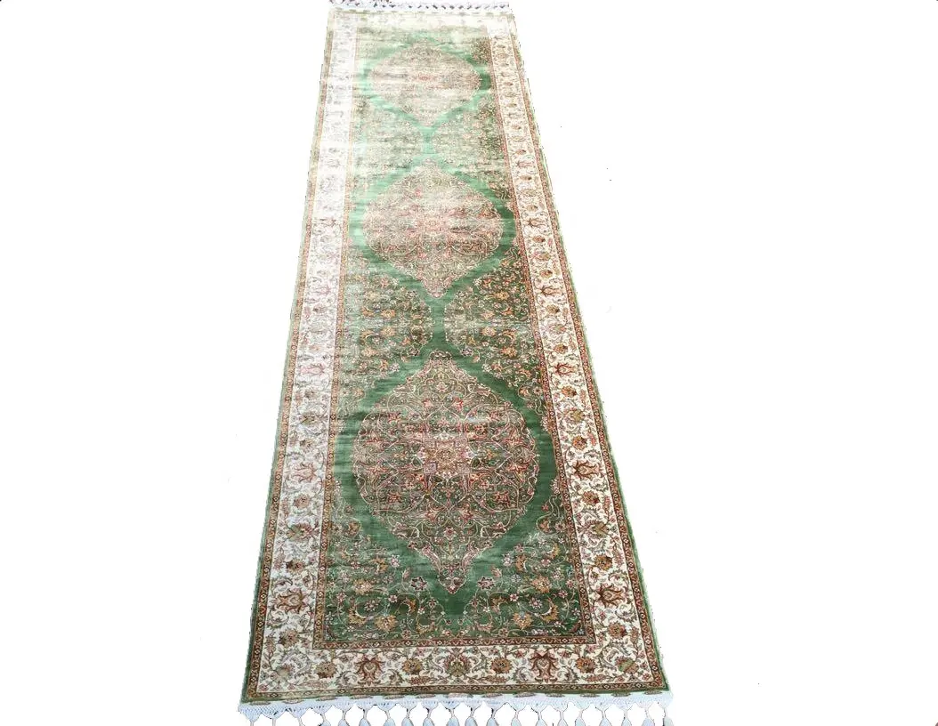 80cm x 300cm grün handgemachte ägyptische orientalische hand geknüpfte perisan Designer Teppiche Teppiche Treppen Flur Indoor Outdoor Läufer