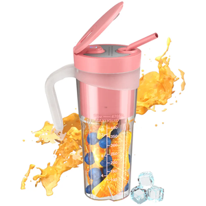 PassenWholesale 16oz Mini exprimidor portátil IPX7 impermeable USB recargable uso doméstico multifuncional eléctrico caliente portátil - Product Image 1