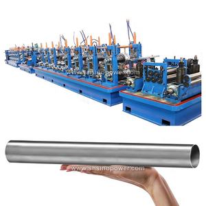 Mesin pipa las frekuensi tinggi pipa air baja galvanis lini produksi tabung minyak dengan harga yang baik untuk dijual - Product Image 1