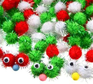 2025 Offre Spéciale 4cm 3cm feu Pom enfants Cheer Animal rose Mini boule en peluche néon événement et fête fournitures usine en gros - Product Image 4