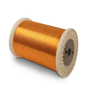 Alambre de bobinado de cobre súper esmaltado, alambre de cobre lacado dorado, unión para bobinado de motor