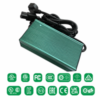 Chargeur de batterie au lithium à courant réglable 1800W 42V 43.8V 54.6V 58.8V 73V 84V 88.2V pour moto électrique