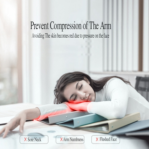 Ergonomic <b>Memory</b> Foam Desk Nap <b>Pillow</b> - Anti-Compression Arm & Breathable Hole Design for Office Siesta, Adult & Kids Sizes - Product Image 4