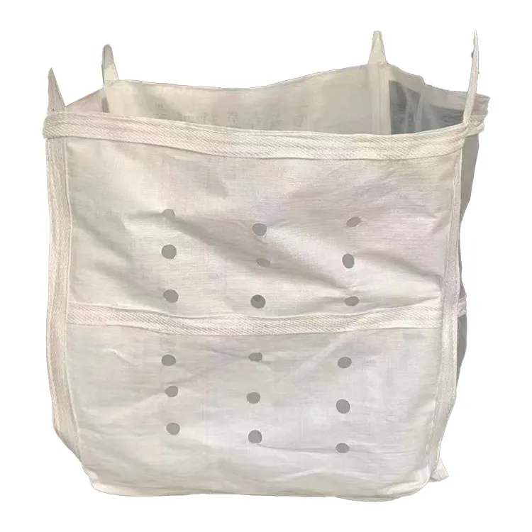 पीपी बुना जंबो 1 टन बड़ा बैग 1000 किलो कपड़ा एफआईबीसी बैग थोक 1.5 टन 1500 किलो थोक जंबो बैग
