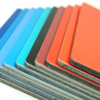 Panneau Composite en aluminium résistant au feu, x 3/4/5mm, pour revêtement extérieur, mur