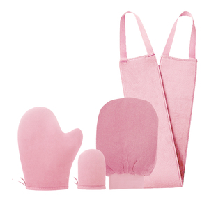 Ensemble de 4 gants autobronzants avec mini applicateur de bronzage personnalisé - Product Image 1