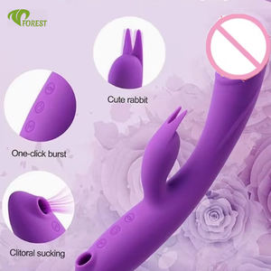 Двойной вибратор 3-в-1 с функцией имитации орального секса и стимуляции клитора, с подогревом, для женщин - Product Image 4