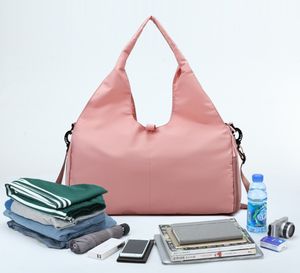 Горячая распродажа, большая вместимость, женская спортивная сумка для фитнеса, износостойкая переносная дорожная сумка для багажа для йоги - Product Image 6