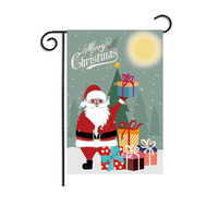 Drapeau de jardin rectangulaire personnalisé 30*45cm, impression design, décoration de Noël, Père Noël, bonhomme de neige, pour extérieur, jardin, cadeau