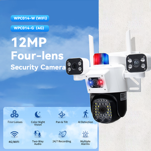 Cámara de Seguridad WiFi 5G para Exteriores con Triple Lente de 12MP, Audio Bidireccional, Almacenamiento en la Nube, Visión Nocturna a Todo Color, Sistema de Detección de Movimiento con IA - Product Image 2