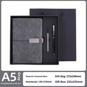 Wholesale Customized Business High Quality Promotion Paper Magnetic A5 Journal Notebook Pen Embossed Printing Modern Design - Product Image 5