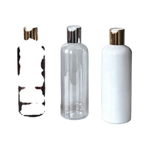 Empty Hair Conditioner Shampoo Pump <b>Bottle</b> 100ml 150ml 250ml 500ml Black clear Plastic <b>Bottle</b> With Gold Black White Disc Cap - Product Image 6