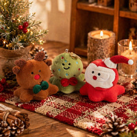 Série de Noël : Peluches Bonhomme de Neige, Élan, Pieuvre en Coton PP - Décorations de Noël, Cadeaux, Poupées