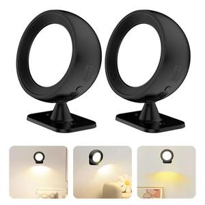 Lámpara LED de pared con rotación de 360 grados, lámpara de lectura para cabecera, apliques de pared magnéticos inalámbricos con control remoto, 1 ud./2 uds. - Product Image 2