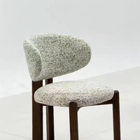 Fauteuils de détente modernes VL avec dossier unique et rembourrés |   Cadre en bois durable et écologique pour salon et usage domestique