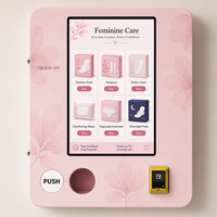 Distributeur automatique de produits d'hygiène féminine, écran tactile 32 pouces, montage mural, 10 sélections, 100 pièces, paiement par carte, OEM