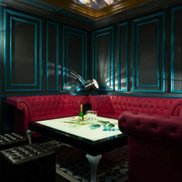 Juego de muebles de sofá KTV personalizados Hookah PU cuero discoteca cabina de salón para hoteles y apartamentos fábrica al por mayor
