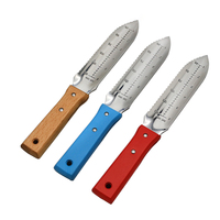 Couteau de jardin Hori Hori, lame en acier inoxydable, manche en bois, outil manuel pour creuser, désherber, planter, repiquer, personnalisable OEM