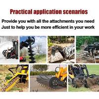 Euro 5 Ce Epa Skid Steer Loader 360kg 480kg Petit Mini Skid Steer Loader pour l'entretien du paysage et des arbres