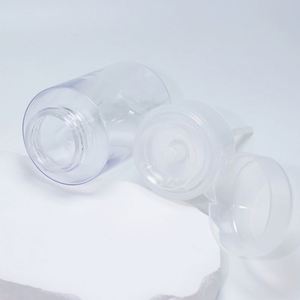 Bouteilles cosmétiques personnalisées en plastique à épaule plate de 60, 100, 150, 200 ml (2 oz, 5 oz) avec bouchon pour nettoyant - Product Image 2