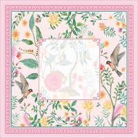 Tuiles de Mahjong Américaines Vert Fougère Modernes de Luxe avec Tapis Floral Tropical Rose pour le Poker et les Soirées de Jeu Estivales