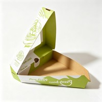 Boîte à pizza en gros avec fenêtre, emballage alimentaire en papier, boîte à snacks, boîte d'emballage personnalisée pour tranches de pizza
