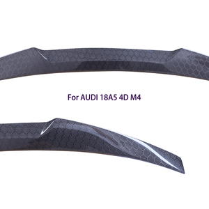 For A5 B9 B9.5 4Door Sportback 8TA M4 Style Honeycomb Carbon Fiber <b>Rear</b> <b>Spoiler</b> Trunk Wing 2009-2017 - Product Image 3