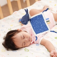 Vente en gros d'usine de couvertures de sécurité en peluche pour bébé pour apaiser le sommeil, apaiser les bébés qui font leurs dents, lingettes humides de haute qualité