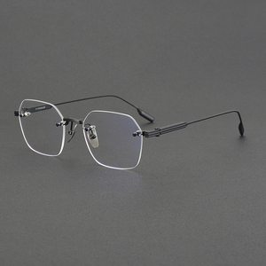 AT81038 Montature da Vista Rimless in Titanio di Alta Qualità <span class=keywords><strong>Occhiali</strong></span> da Uomo e da Donna - Product Image 5