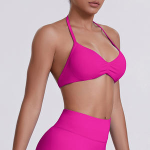 สปอร์ตบราสำหรับผู้หญิง XW-6702สายเดี่ยวคล้องคอโชว์หลังสวมใส่สบายระบายอากาศได้ดีสปอร์ตบราออกกำลังกายในยิม - Product Image 4