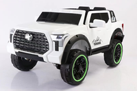 Voiture électrique pour enfants à double cabine et double transmission, quatre roues, avec deux modes : conduite autonome pour enfants et télécommande parentale
