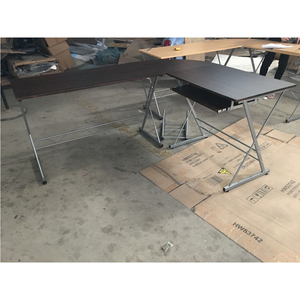 En forme de L bureau sillas de oficina poste de travail - Product Image 1