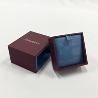 Boîtes à bijoux en microfibre de luxe en gros avec logo personnalisé, velours rose, bracelet, cadeau, collier, boucles d'oreilles, emballage en papier microfibre