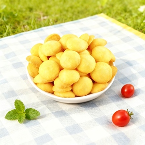 Biscuits ronds croustillants et délicieux, collations de loisirs, petits et portables, biscuits aux œufs ronds adaptés pour le partage - Product Image 2