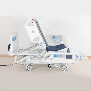 Ginee Medical Deluxe ICU <span class=keywords><strong>Lit</strong></span> médical d'hôpital à 8 fonctions avec moteur <span class=keywords><strong>LINAK</strong></span>, coussin de 5cm et batterie inclus - Product Image 4