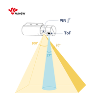 Détection d'inventaire d'entrepôt sans fil IoT bluetooth Motion PIR Plafond Station de travail Occupation Capteur infrarouge ToF