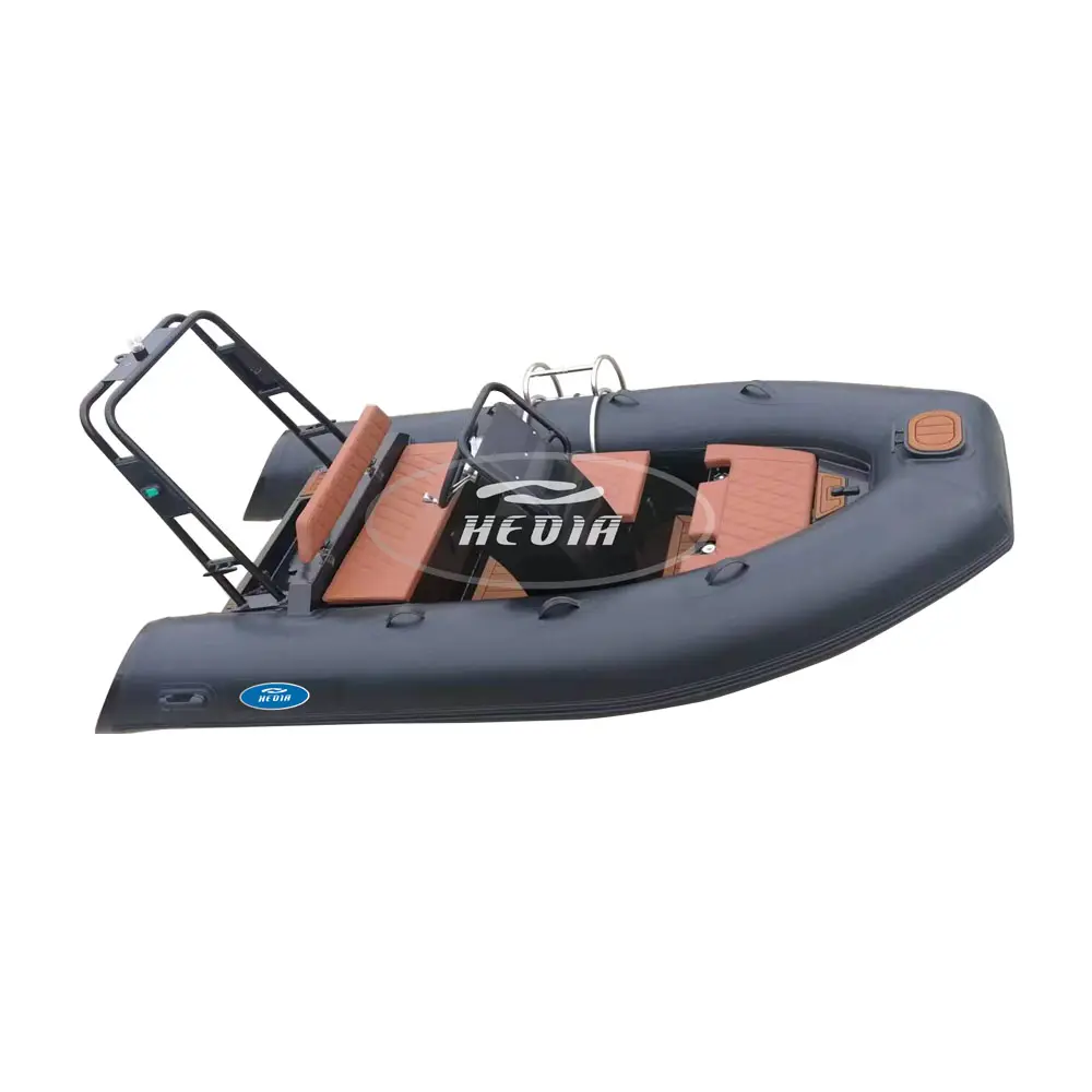 Piccola barca gonfiabile hypalon/pvc rib 360 a doppio scafo da pesca in alluminio da 12 piedi in vendita