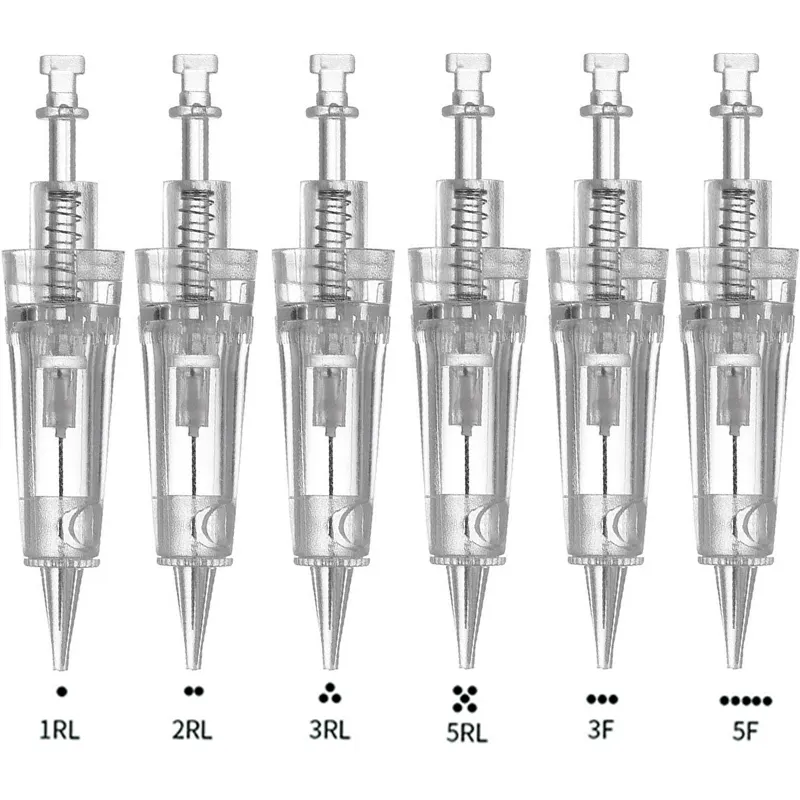 Hotsale T Shape 1RL Tattoo Needle Cartridge Disposable Permanent Makeup Cartridge Needles for Digital Permanent Makeup Machine