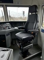 Siège de locomotive à suspension mécanique, rotation à 360 degrés, chaise de conducteur de train pour cabine de train, personnalisable OEM ODM