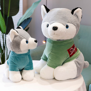 Peluche de <span class=keywords><strong>Perro</strong></span> Husky con <span class=keywords><strong>Camiseta</strong></span>, Venta al por Mayor, Personalizable, Regalos Promocionales, Juguetes de Peluche - Product Image 3