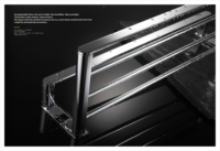 Ensemble de 12 porte-serviettes de salle de bain haut de gamme en acier inoxydable 304, design moderne, série BA3