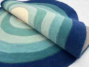 Tapis en forme de rein, fait main, vintage, ovale, de haute qualité, pour salon, couloir, à prix abordable - Product Image 2