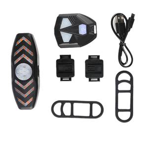 Feu arrière de vélo à télécommande sans fil, clignotant LED avec chargeur USB, pour vélos de montagne, coque noire en ABS - Product Image 2