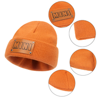 Chapeaux pour Enfants Mode, Bonnet Bébé Hiver en Cuir, Bonnet Tricoté pour Tout-Petits, Casquette pour Filles, Garçons et Accessoires pour Bébés