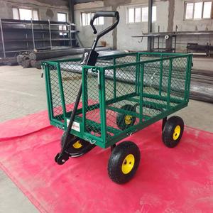 Troli Dorong Tugas Berat 300kg untuk Kebun, Festival, dan Utilitas dengan Roda Pneumatik, Kereta Dorong, Trailer, Material Logam - Product Image 1