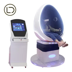 LeaderDream 1Seat Crazy Single White VR Egg Chair 9d Egg Virtual Reality Device Manufacturer Shooting Motion Simulator