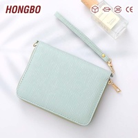 Hongbo meilleur vendeur Deluxe 27 couleurs A7 Saffiano Epi cuir enveloppe portefeuille reliure à anneaux porte-clés/bracelet élégant mouche classement